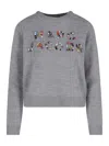 Marc Jacobs Ribbed Crewneck Knitwear Long Sleeves In Grey