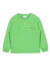 Marc Jacobs Logo-debossed Crew-neck Sweatshirt In Green