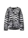 Marc Jacobs Zebra-patterned Jumper In Wool Blend Women In White