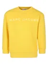 Marc Jacobs Yellow Sweatshirt For Kids With Logo In Yellow