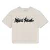 Marc Jacobs Logo-print Cotton T-shirt In Bianco