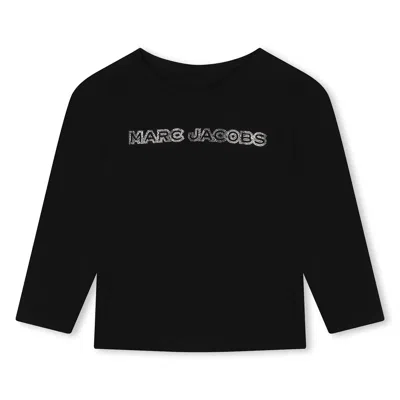 Marc Jacobs Kids' T-shirt Con Stampa In Black