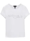 Marc Jacobs Crystal Logo T-shirt In White