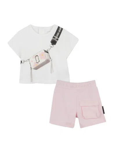 Marc Jacobs Kids' T-shrt Set With Bermuda Shorts