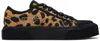Marc Jacobs Tan & Black 'the Printed Canvas' Sneakers In 002 Black Multi