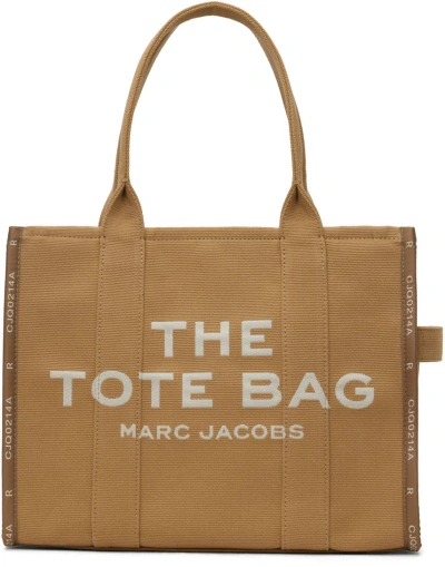 Marc Jacobs Tan 'the Jacquard Large' Tote In 230 Camel
