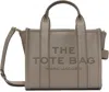 Marc Jacobs Taupe 'the Leather Small' Tote In Gray