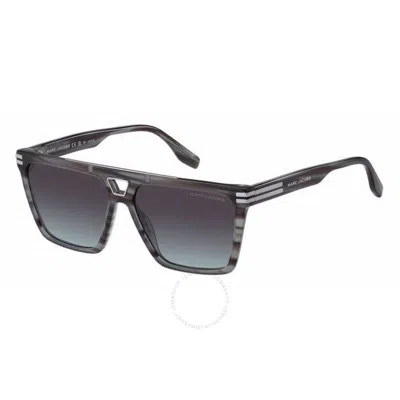 Marc Jacobs Teal Gradient Browline Men's Sunglasses Marc 717/s 02w8/98 58 In Black