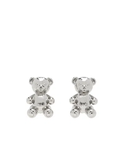 Marc Jacobs Teddy Bear Earrings In White