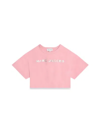 Marc Jacobs Kids' T-shirt Con Stampa In Pink