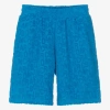 MARC JACOBS MARC JACOBS TEEN BLUE TOWELLING SHORTS