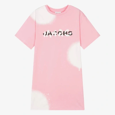 Marc Jacobs Teen Girls Pink Cotton Spray Paint Dress