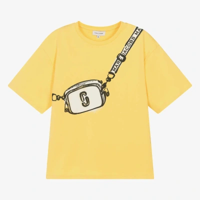 Marc Jacobs Teen Girls Yellow Snapshot Bag Cotton T-shirt