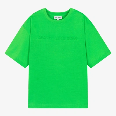 Marc Jacobs Teen Green Embossed Jersey T-shirt