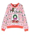 Marc Jacobs Teen Snoopy Intarsia-knit Jumper In Pink