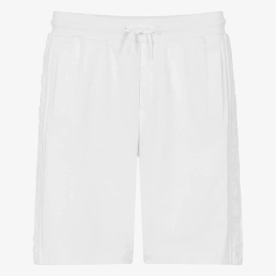 Marc Jacobs Teen White Embossed Cotton Shorts
