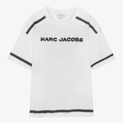 Marc Jacobs Teen White Organic Cotton Graphic T-shirt