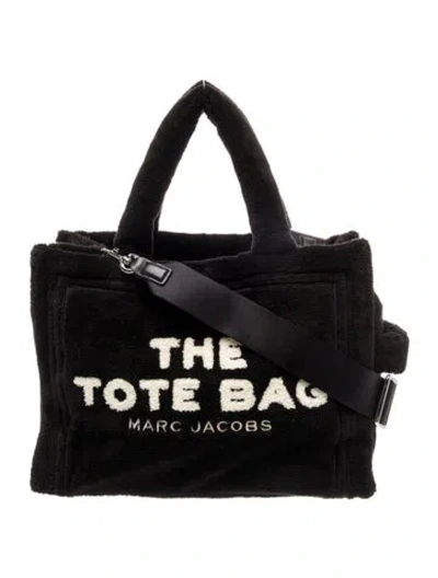 Pre-owned Marc Jacobs Terry Cloth Tote In Black