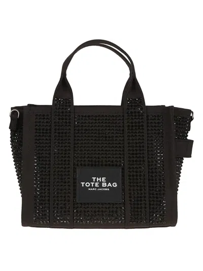 Marc Jacobs Textured Black Cotton Shopper Bag