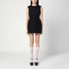 Marc Jacobs Sleeveless Tweed Mini Dress In Metal