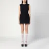 Marc Jacobs Sleeveless Tweed Mini Dress In Black