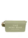 Marc Jacobs Textured Green Crossbody Shoulder Bag In Gray