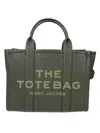 Marc Jacobs Tote Bag With Detachable Strap And Textured Finish In Green