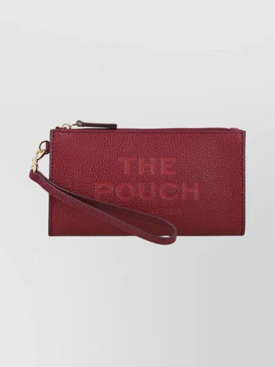 Marc Jacobs Textured Leather Clutch Wrist Strap