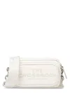 Marc Jacobs Textured Leather Crossbody Bag With Adjustable Strap In White