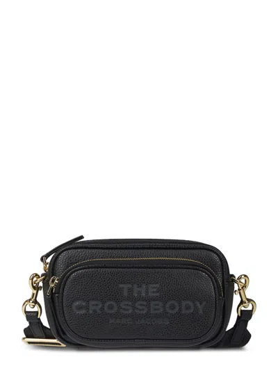 Marc Jacobs Textured Leather Crossbody Bag With Gold-tone Hardware In Black