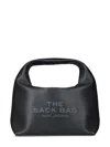 Marc Jacobs Textured Leather Sack Bag In Gray