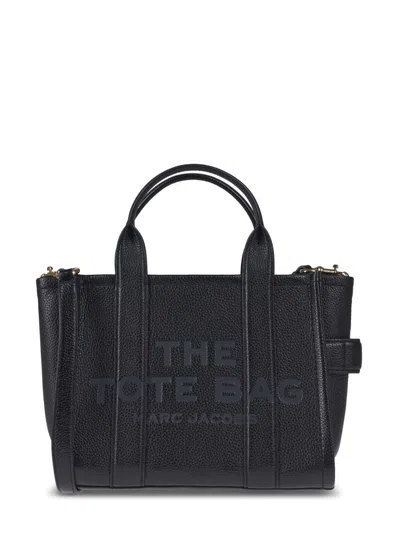 Marc Jacobs Textured Leather Tote With Dual Top Handles In Black