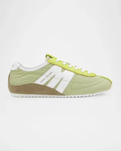 Marc Jacobs The 400 Bleecker Nylon Low-top Sneakers In Green