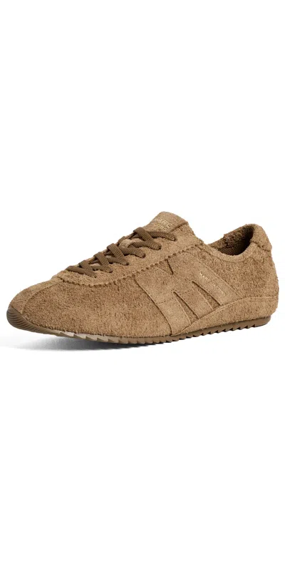 Marc Jacobs The 400 Bleecker Suede Runner Sneakers Hazelnut In Brown