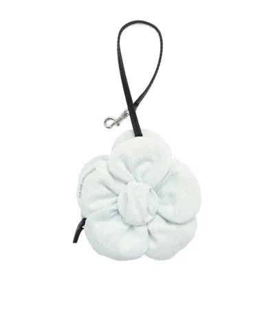 Marc Jacobs The Bag Charm Pretzel Flower Charm In White