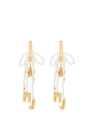 Marc Jacobs The Balloon Beaded Earrings In Gold