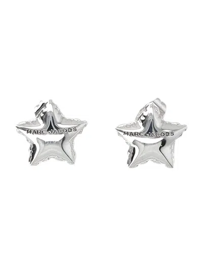 Marc Jacobs The Balloon Star Studs Earrings In White