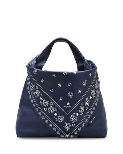 MARC JACOBS THE BANDANA PRINT LEATHER SACK BAG