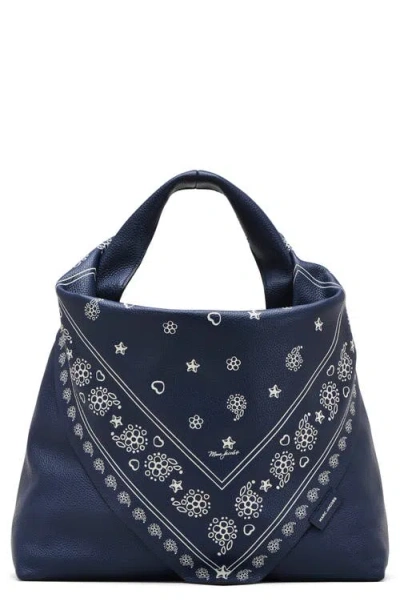 Marc Jacobs The Bandana Sack Shoulder Bag In Blue