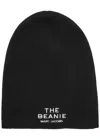 Marc Jacobs The Beanie Logo Merino-blend Beanie In Black