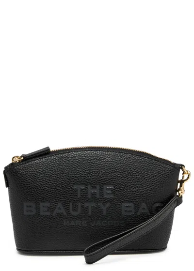 Marc Jacobs The Beauty Bag Leather Travel Pouch In Black