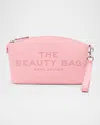Marc Jacobs Beauty Pouch Bag In Grained Leather In Pink