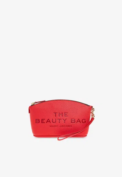 Marc Jacobs The Beauty Leather Pouch Bag In Red