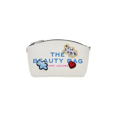 Pre-owned Marc Jacobs The Beauty Sticker Patches Leather Bag 'white Multicolor' | Women's Size Onesize