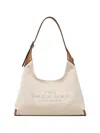 Marc Jacobs Beige Cotton Polyester Shoulder Bag In White