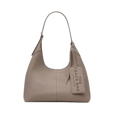 Pre-owned Marc Jacobs The Belted Sack Leather Bag 'cement' | Tan | Women's Size Onesize In Brown