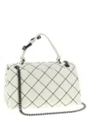 Marc Jacobs The Bi-color Quilted Dual Medium Shoulder Bag In White