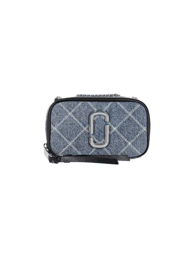 Marc Jacobs The Bi-color Snapshot Crossbody Bag In Blue