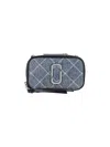 Marc Jacobs Small Crossbody Bag The Snapshot In Quilted Denim In Blue