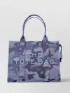 Marc Jacobs Camouflage Jacquard Large Tote With Adjustable Strap In Blue